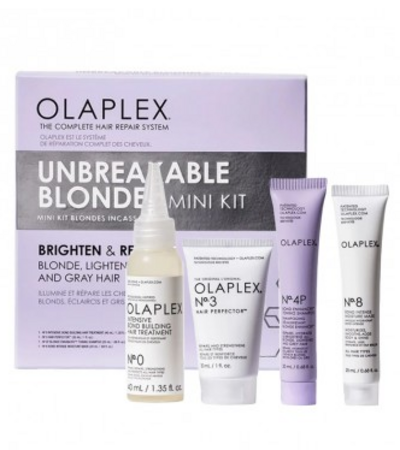 Набор миниатюр для блонда "Яркость цвета и восстановление"  - Olaplex Unbreakable Blondes Mini Kit